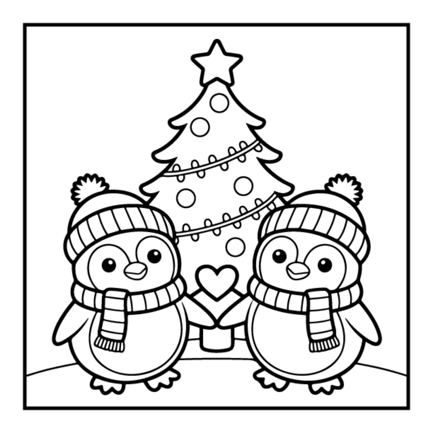 Kawaii Cozy Christmas Coloring Book for Adults Kids Boys Girls Teens Bold and Easy Merry Christmas Activity Coloring Sheets Winter Season