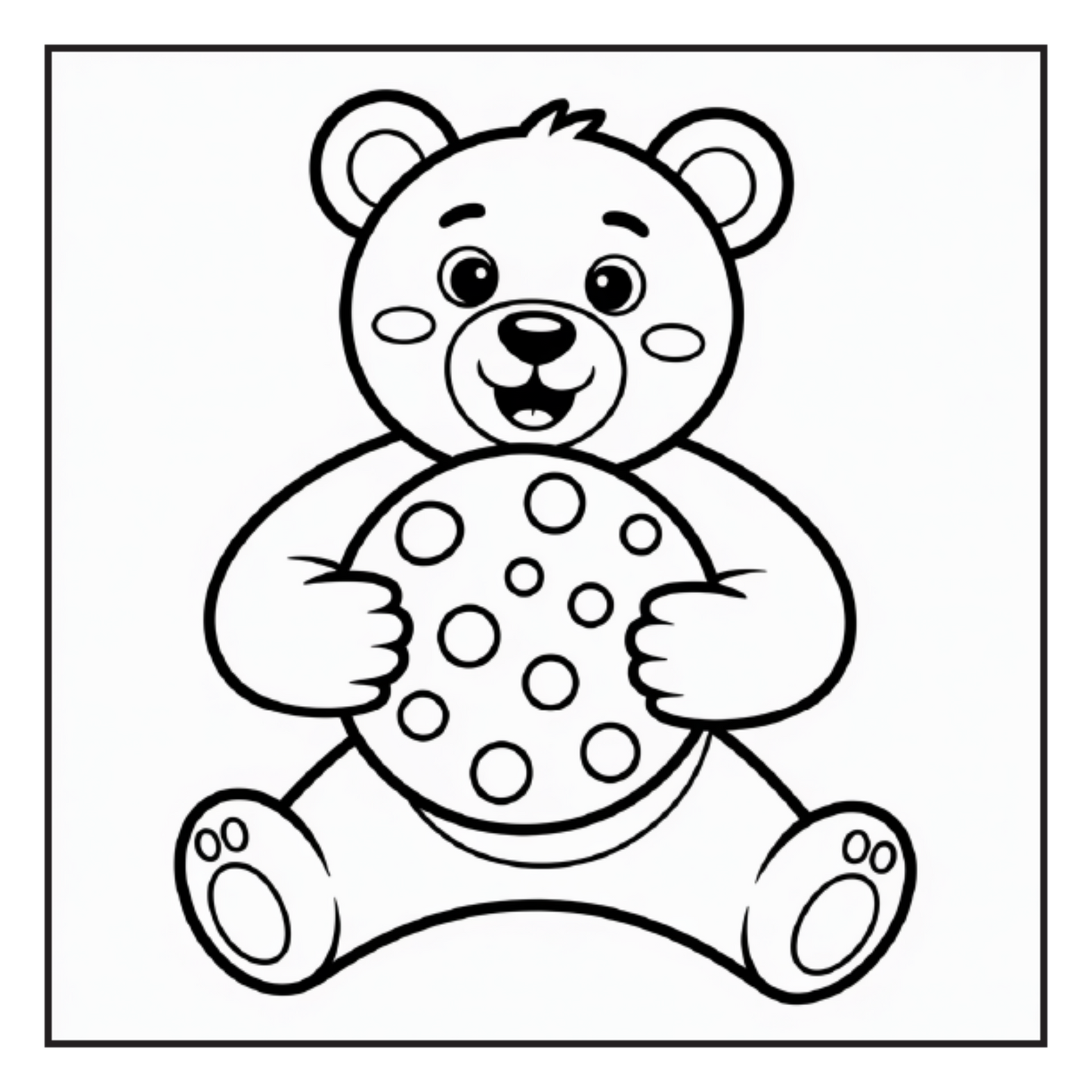 Cute Brown Bear Coloring Book Gift for Adults Kids Men Women Young Boys Girls Teens Cool Cozy Teddy Bear Coloring Activity Book