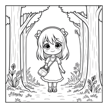 Load image into Gallery viewer, Kawaii Anime Girls Coloring Book for Kids Teens Adults – Cute Manga Characters Easy Japanese Scenes
