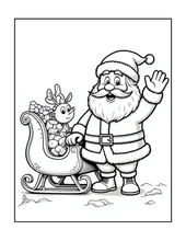 Load image into Gallery viewer, Christmas Coloring Book for Kids Adults Cute Snowman Holiday Activity Printed Softcover Book Bold Easy Winter Holiday Gift Single Sided Page
