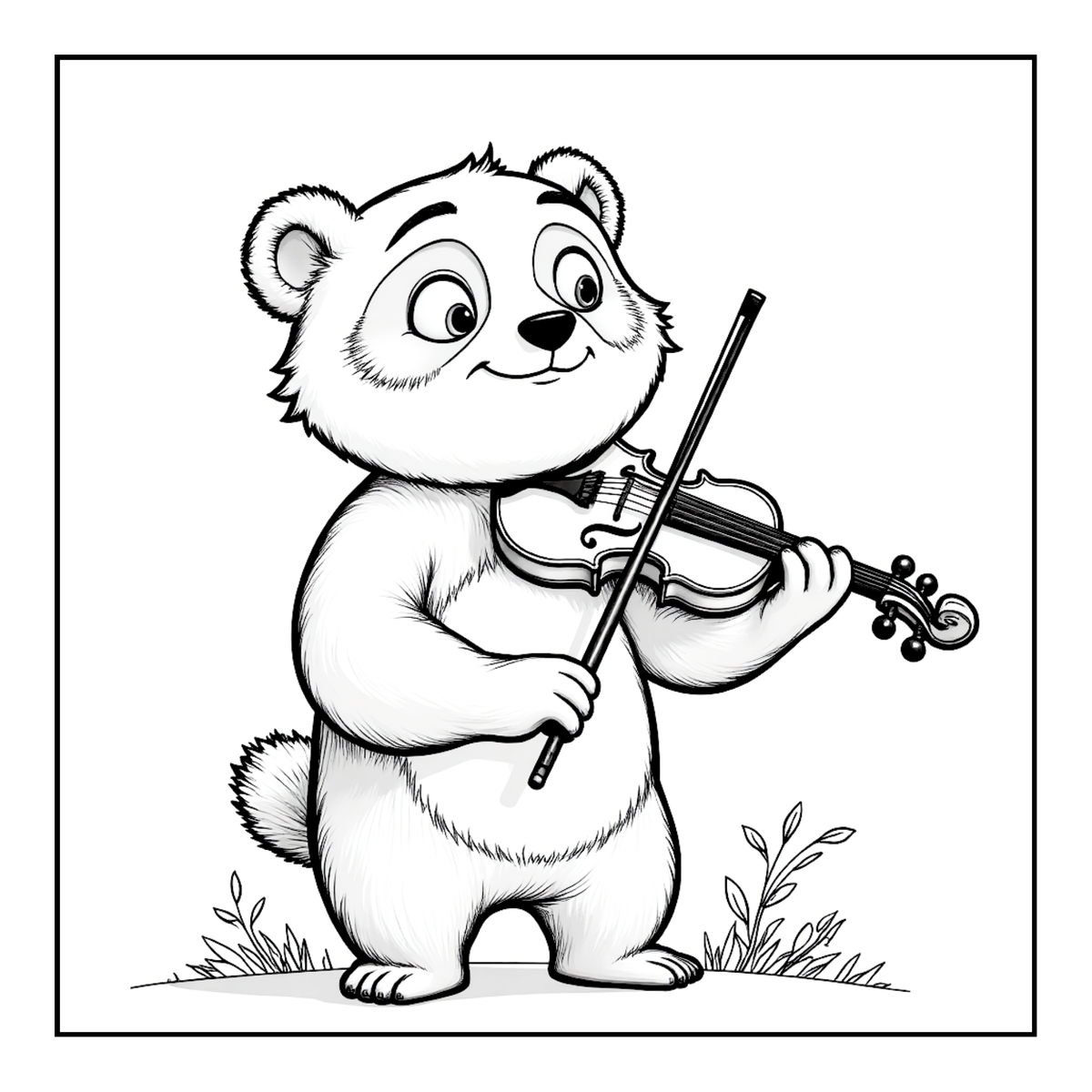 Cute Cozy Panda Bear Animal Coloring Book Gift for Adults Kids Boys Girls Teens: Single Sided Bold and Easy Cool Panda Bear Coloring Book