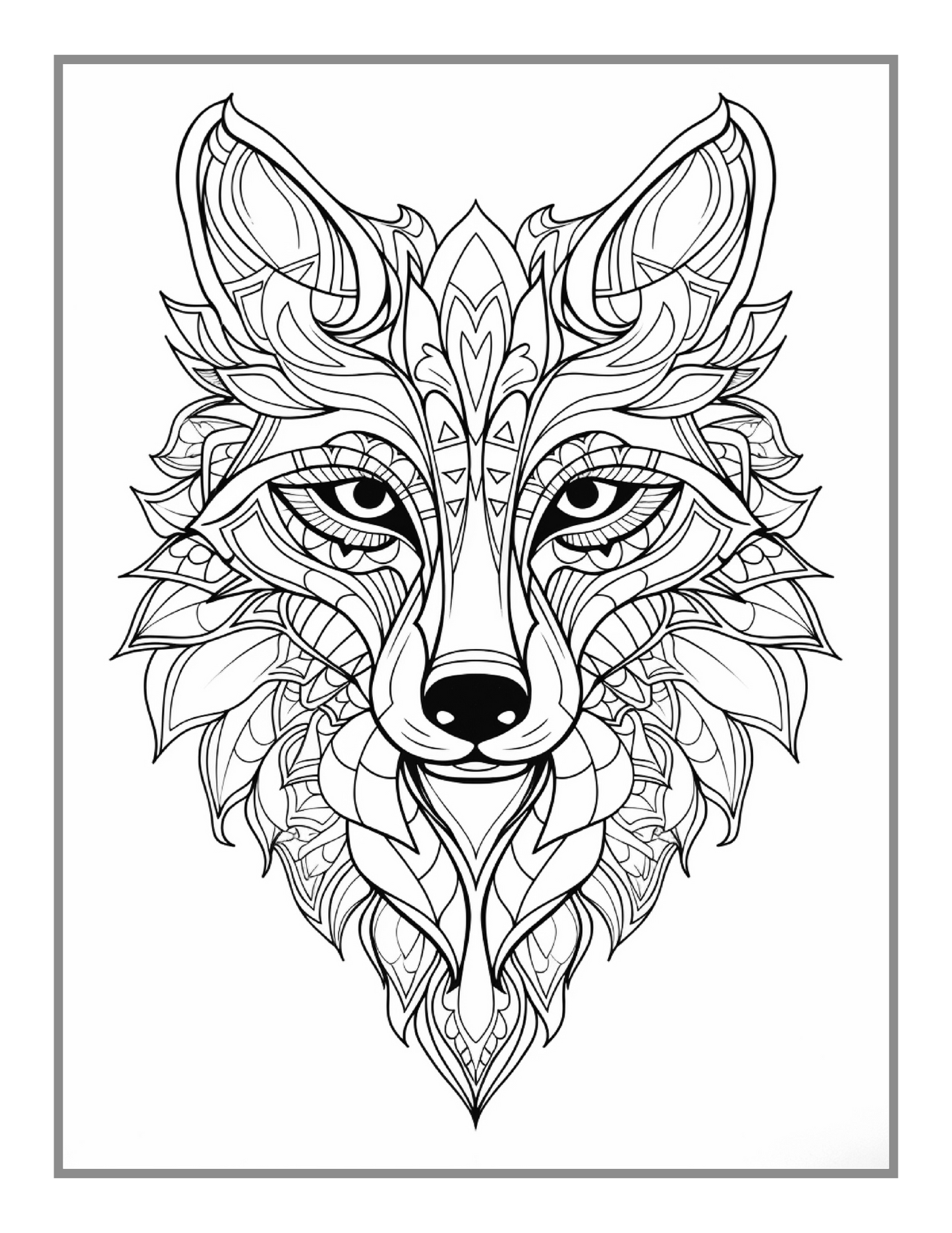 Bold and Easy Animal Mandala Coloring Book Gift for Adults Kids Men Women Boys Girls Teens Youth 50 Pages Animal Mandala Activity Book