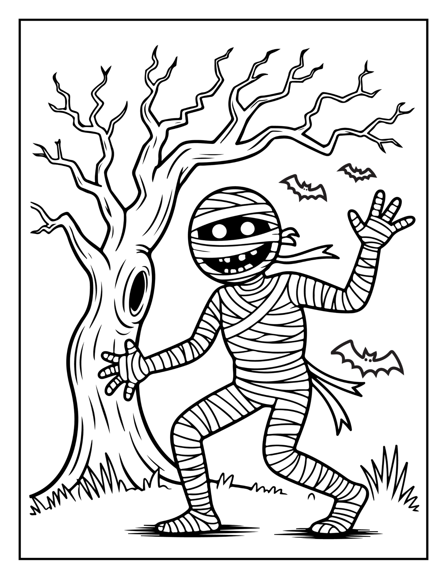 Cute Funny Spooky Halloween Coloring Book Adults Kids Boys Girls Young Teens Halloween Ghost Mummy Witch Scarecrows Coloring Activity Book