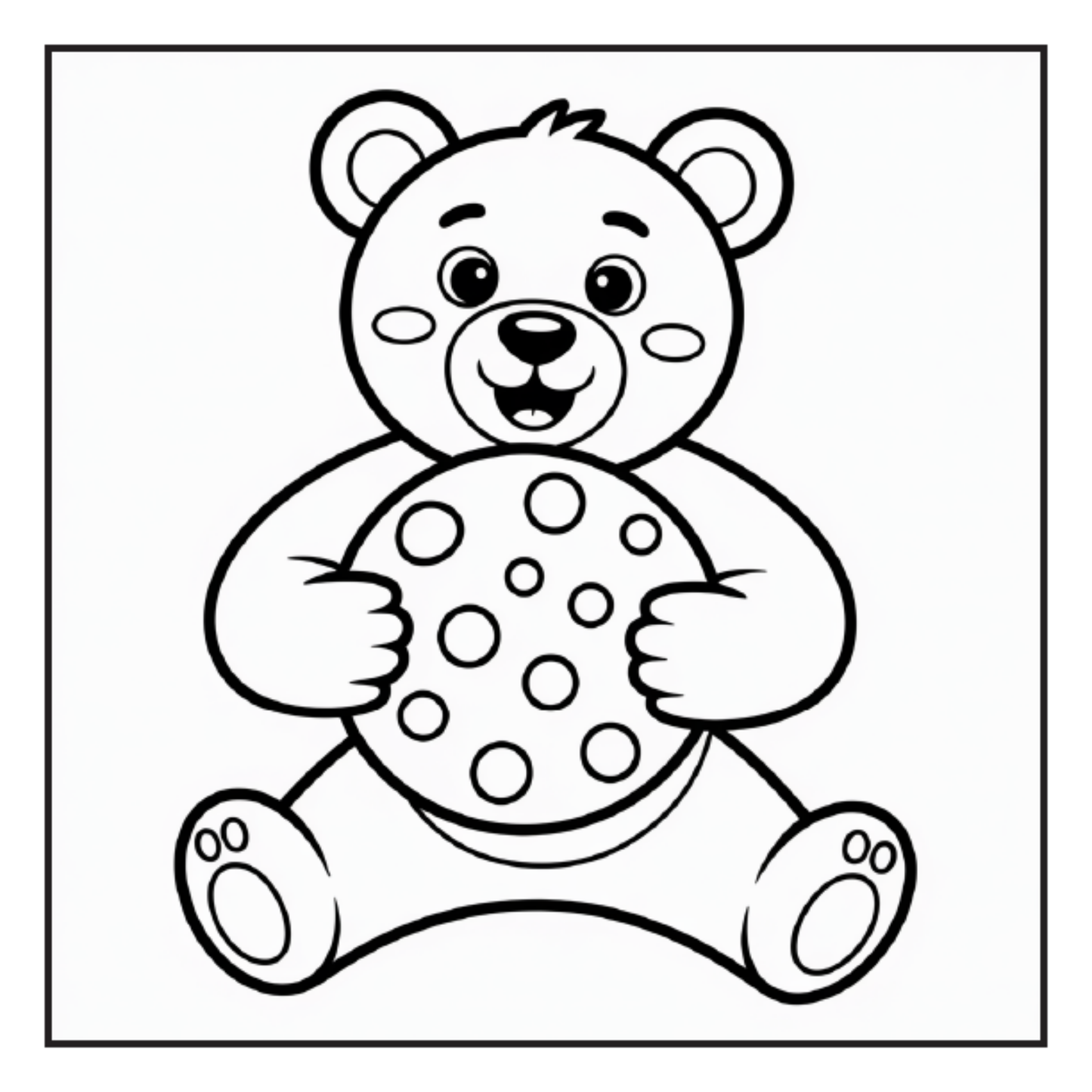 Cute Brown Bear Coloring Book Gift for Adults Kids Men Women Young Boys Girls Teens Cool Cozy Teddy Bear Coloring Activity Book for Children
