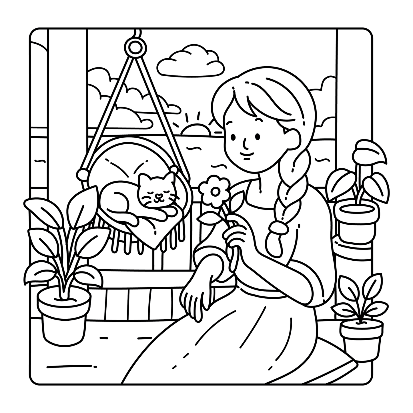 Cute Cat Mom Coloring Book for Adults Men Women Kids Boys Girls Young Teens Cozy Kitten Kitty Mom Coloring Activity Book for Cat Lovers