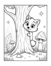 Load image into Gallery viewer, Cute Wolf Coloring Book for Kids and Adults, Bold and Easy Printed Coloring Book, 25 Single-Sided Wolf Designs, Animal Gift for All Ages
