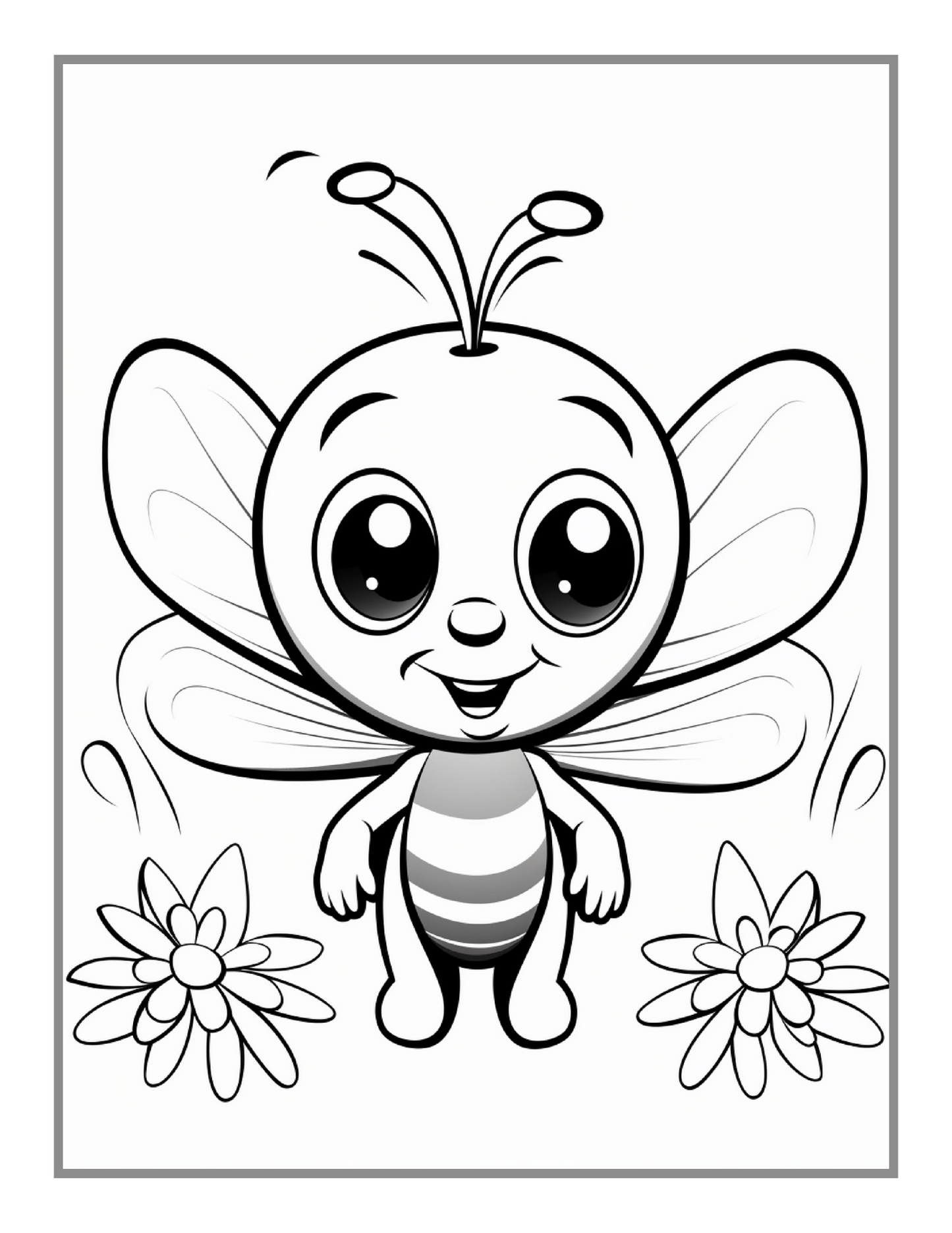 50 Pages Funny Cute Bugs and Insects Coloring Book for Adults Men Women Kids Boys Girls Toddlers Teens Stress Relief Coloring Activity Book