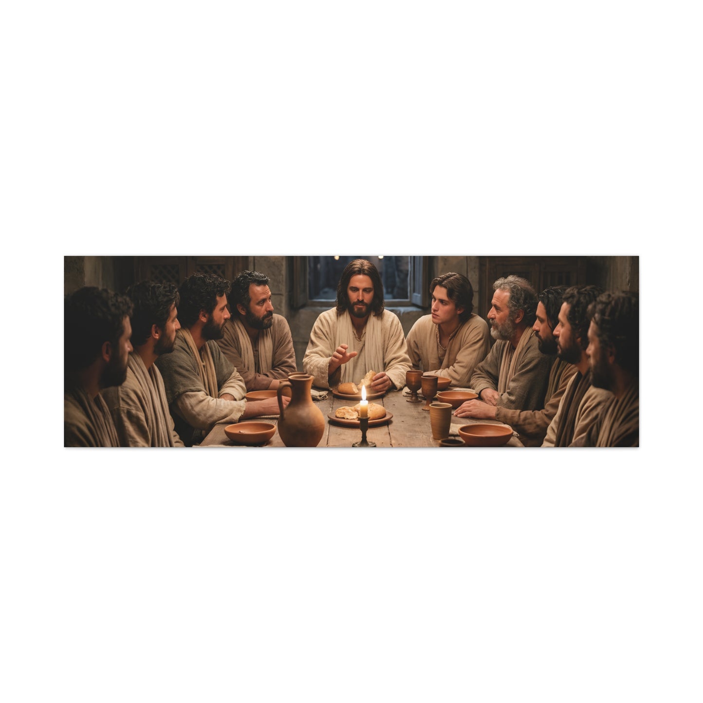 Cool Last Supper Canvas Wall Art Print Large Religious Biblical Faith Home Decor Christian Wall Art Ready to Hang for Living Room