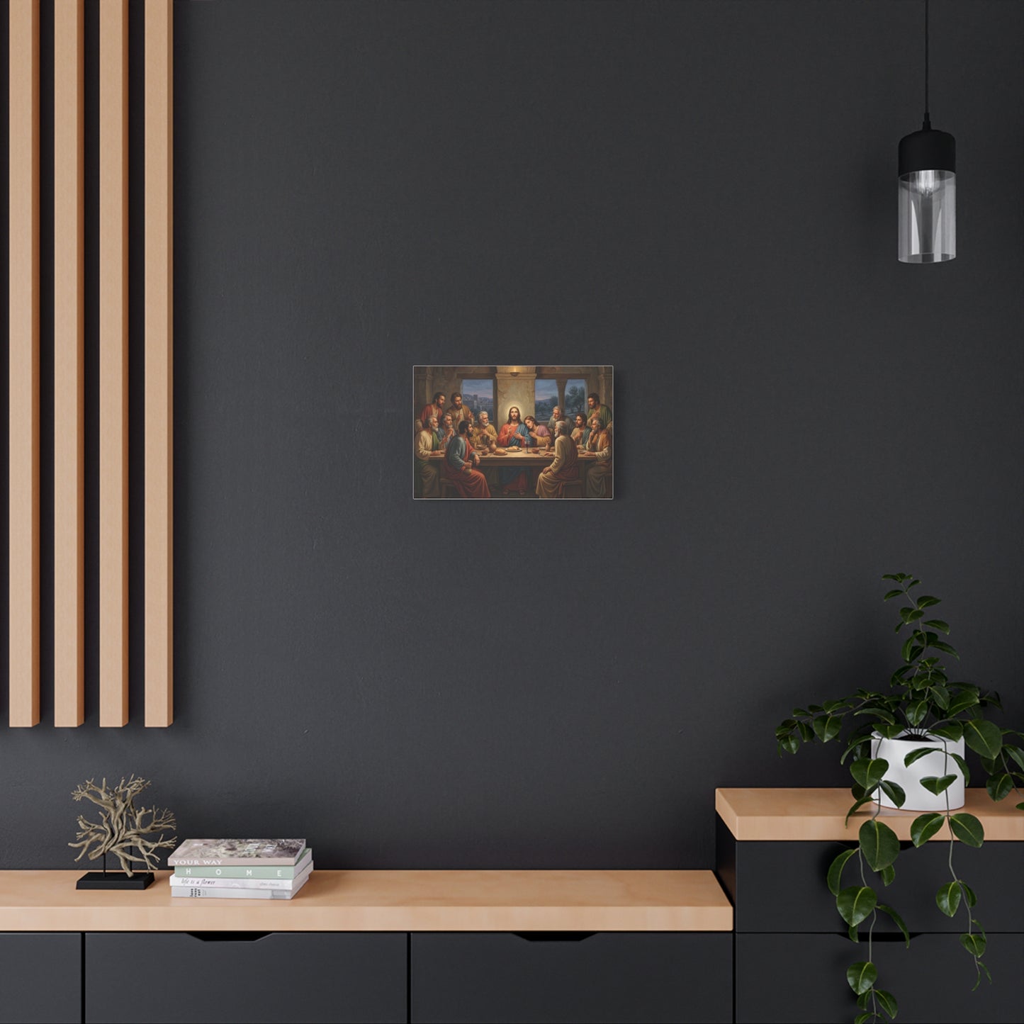 Cool Last Supper Canvas Wall Art Print Large Religious Biblical Faith Home Decor Christian Wall Art Ready to Hang for Living Room