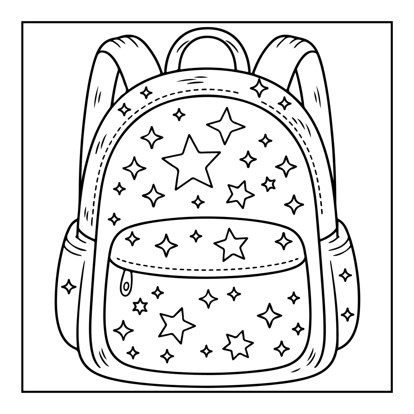 Cool Back to School Coloring Book for Kids Boys Girls Teens Youth 50 Pages Single Sided Back to School Coloring Activity Book for Students