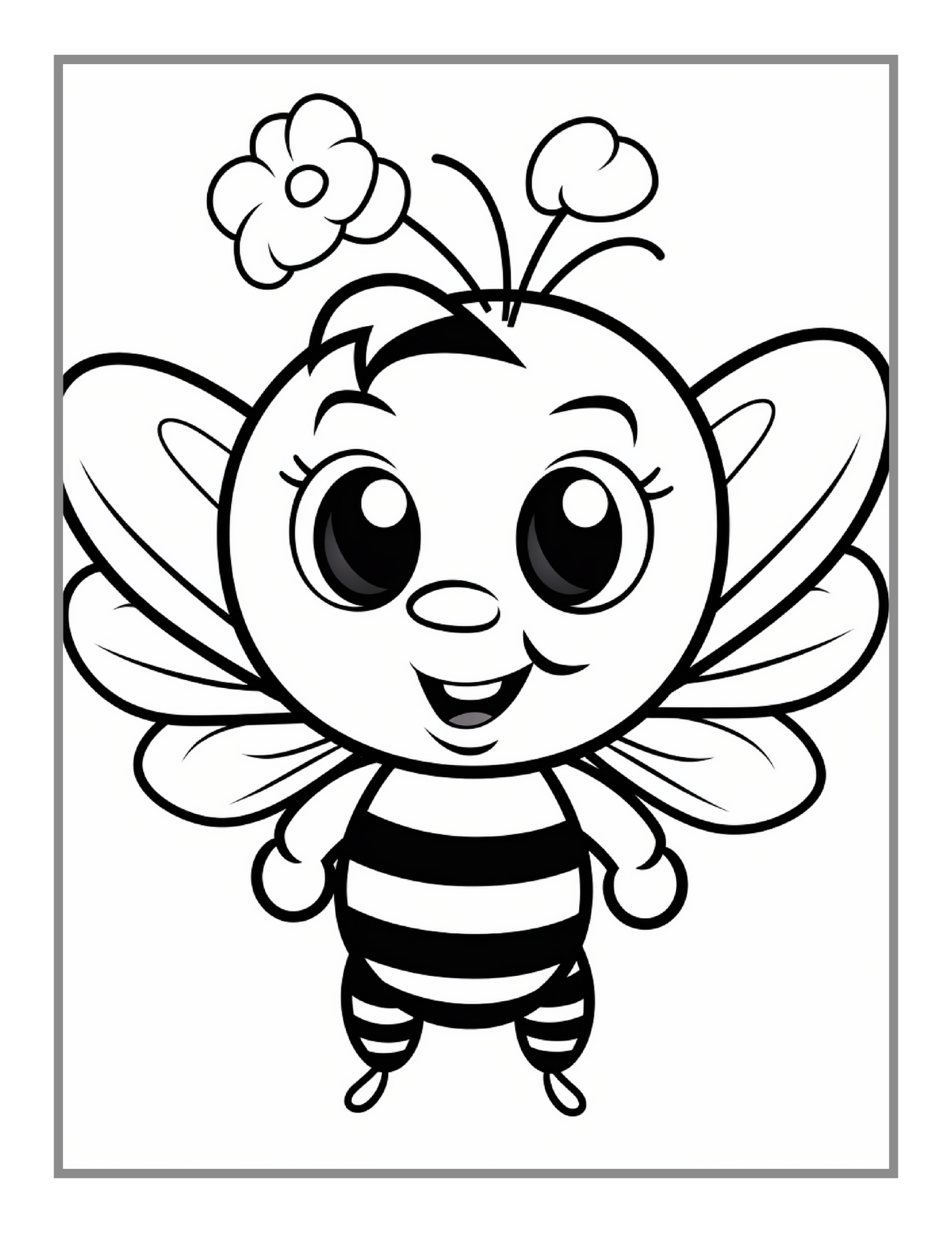 50 Pages Funny Cute Bugs and Insects Coloring Book for Adults Men Women Kids Boys Girls Toddlers Teens Stress Relief Coloring Activity Book