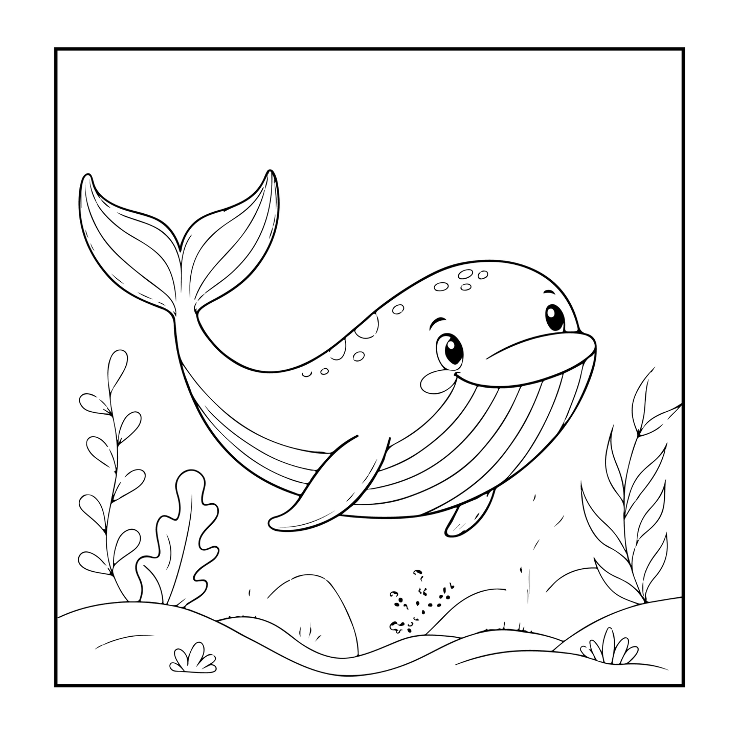 Sea Life Coloring Book for Adults Kids Boys Girls Teens Single Sided Cute Ocean Sea Creatures Coloring Activity Book for Youth Children