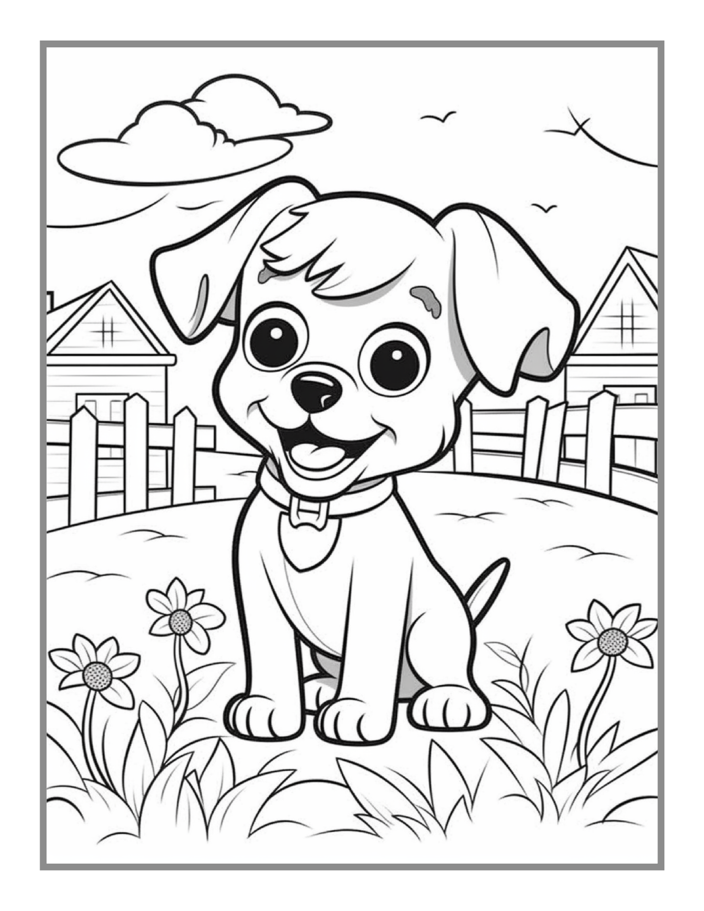 50 Pages Cute Farm Animals Coloring Book Gift for Adults Kids Men Women Boys Girls Children Bold Easy Farm Coloring Activity Book for Kids