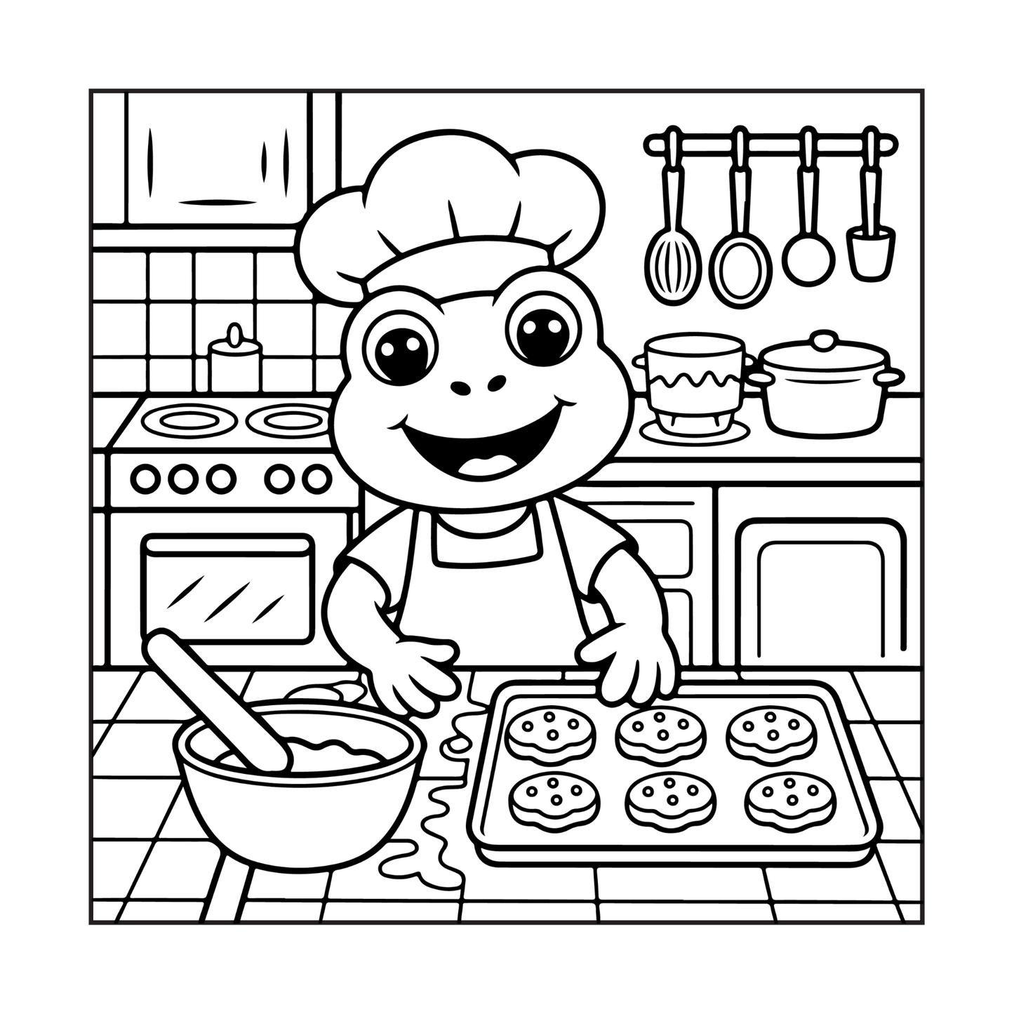 Cute Cozy Frog Froggy Days Coloring Book Gift Adults Men Women Kids Boys Girls Teens Cool Kawaii Whimsical Frog Toad Animal Coloring Book