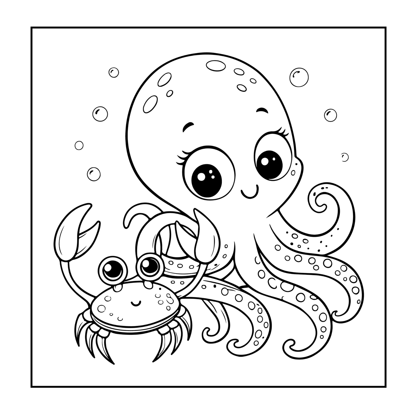 Sea Life Coloring Book for Adults Kids Boys Girls Teens Single Sided Cute Ocean Sea Creatures Coloring Activity Book for Youth Children