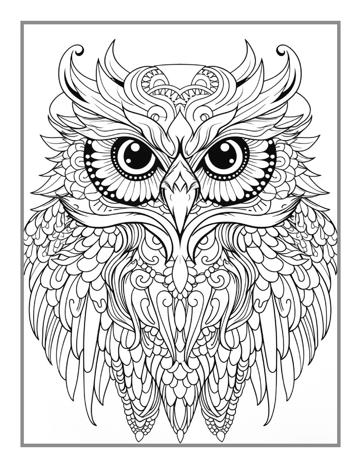 Bold and Easy Animal Mandala Coloring Book Gift for Adults Kids Men Women Boys Girls Teens Youth 50 Pages Animal Mandala Activity Book