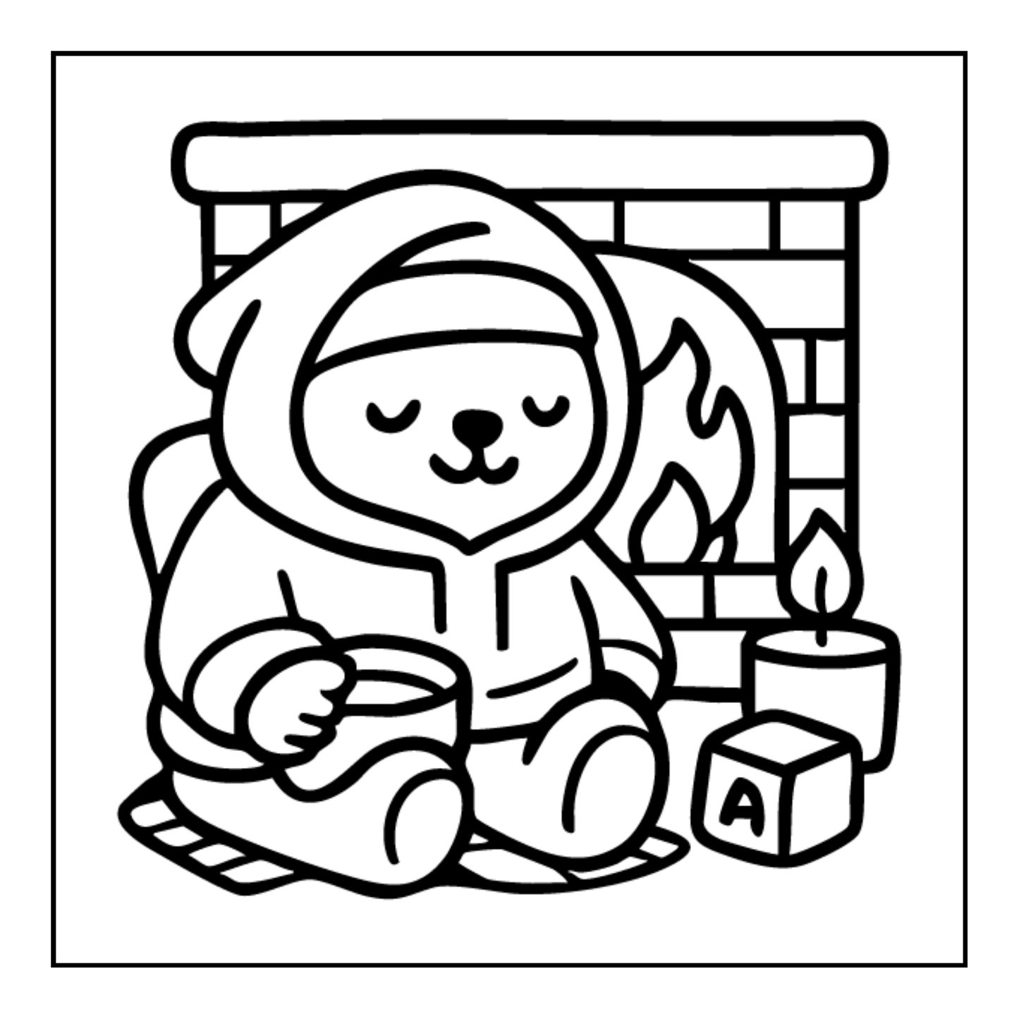 Cute and Cozy Fall Days Vibes Coloring Book for Adults Men Women Kids Boys Girls Teens Super Cute Simple Fall Bold and Easy Coloring Book