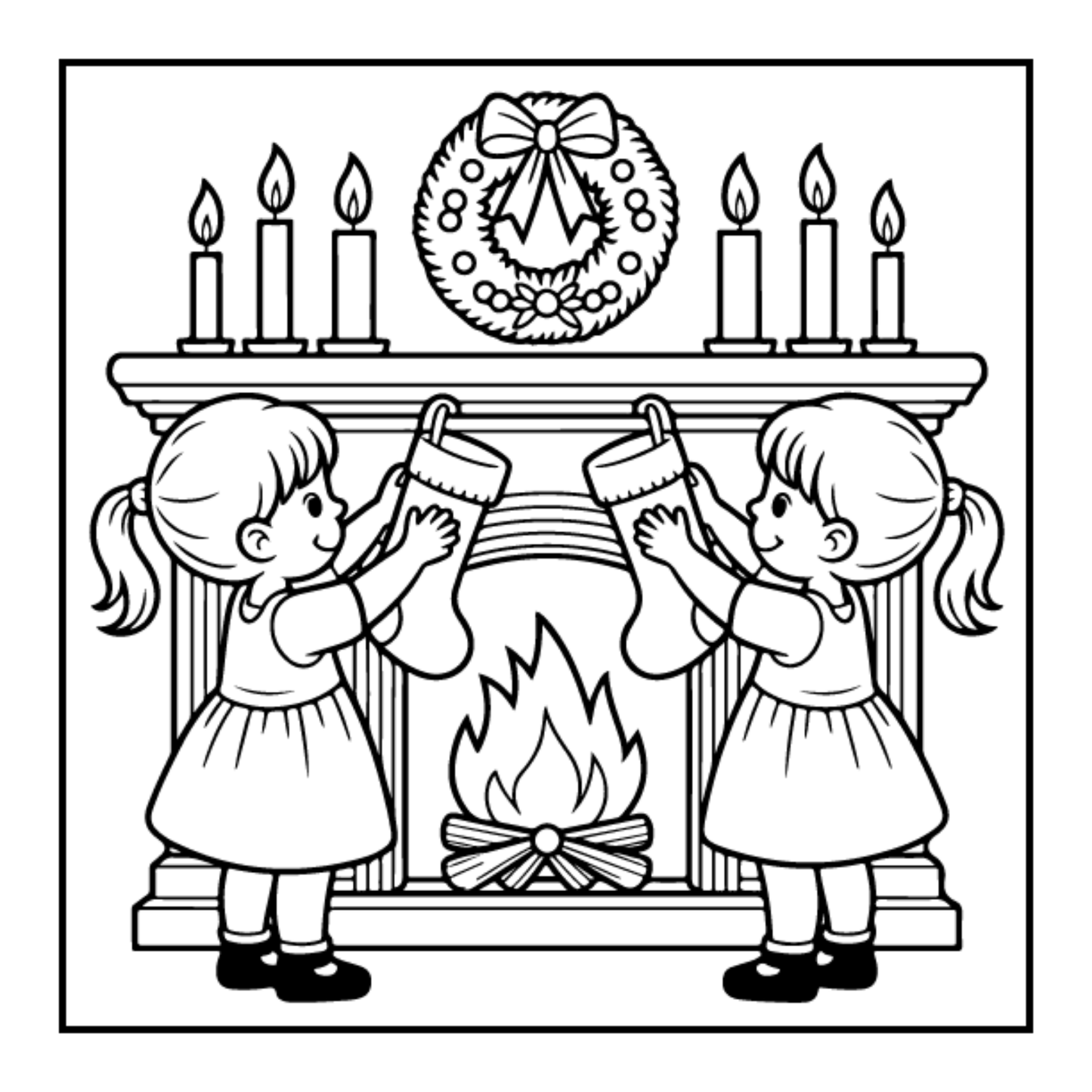 Kawaii Cozy Christmas Coloring Book for Adults Kids Boys Girls Teens Bold and Easy Merry Christmas Activity Coloring Sheets Winter Season