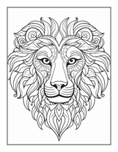 Load image into Gallery viewer, Bold and Easy Animal Mandala Coloring Book Gift for Adults Kids Men Women Boys Girls Teens Youth 50 Pages Animal Mandala Activity Book
