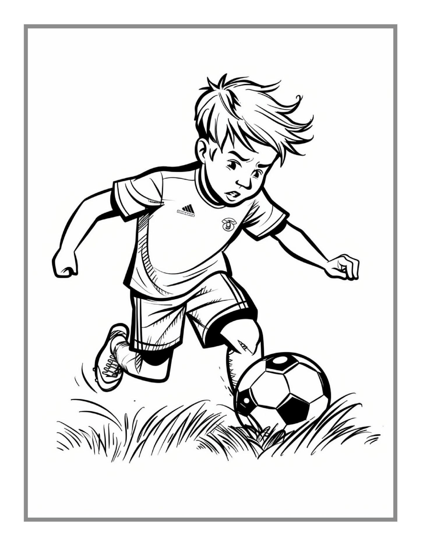 Soccer Football Player Coloring Book Holiday Birthday Gift for Adults Kids Men Boys Teens Youth 50 Pages Soccer Fan Coloring Activity Sheets