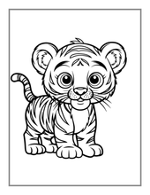 Load image into Gallery viewer, 50 Pages Bold and Easy Zoo Animal Coloring Book Gift for Adults Kids Men Women Boys Girls Teens Youth Jungle Wildlife Animals Coloring Book
