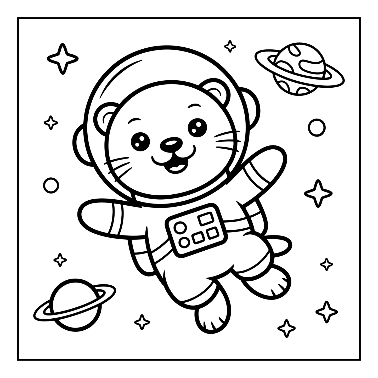 Funny Cute Kawaii Sea Otter Animal Coloring Book Gift for Adults Men Women Kids Boys Girls Teens Cool River Otter Coloring Activity Book