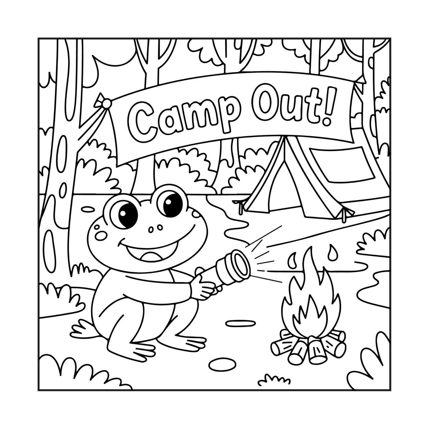 Cute Cozy Frog Froggy Days Coloring Book Gift Adults Men Women Kids Boys Girls Teens Cool Kawaii Whimsical Frog Toad Animal Coloring Book