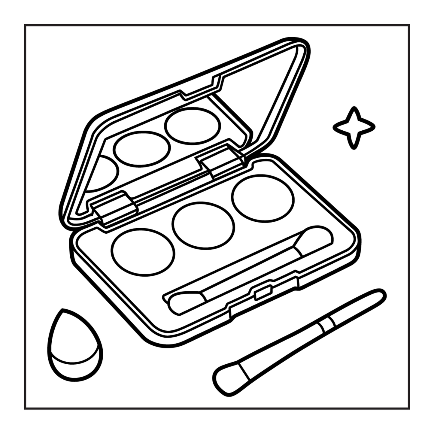 Cool Beauty Stuff Makeup Items Coloring Book for Women Mom Wife Girls Teens Cute and Comfy Fashion Makeup Items Coloring Activity Book