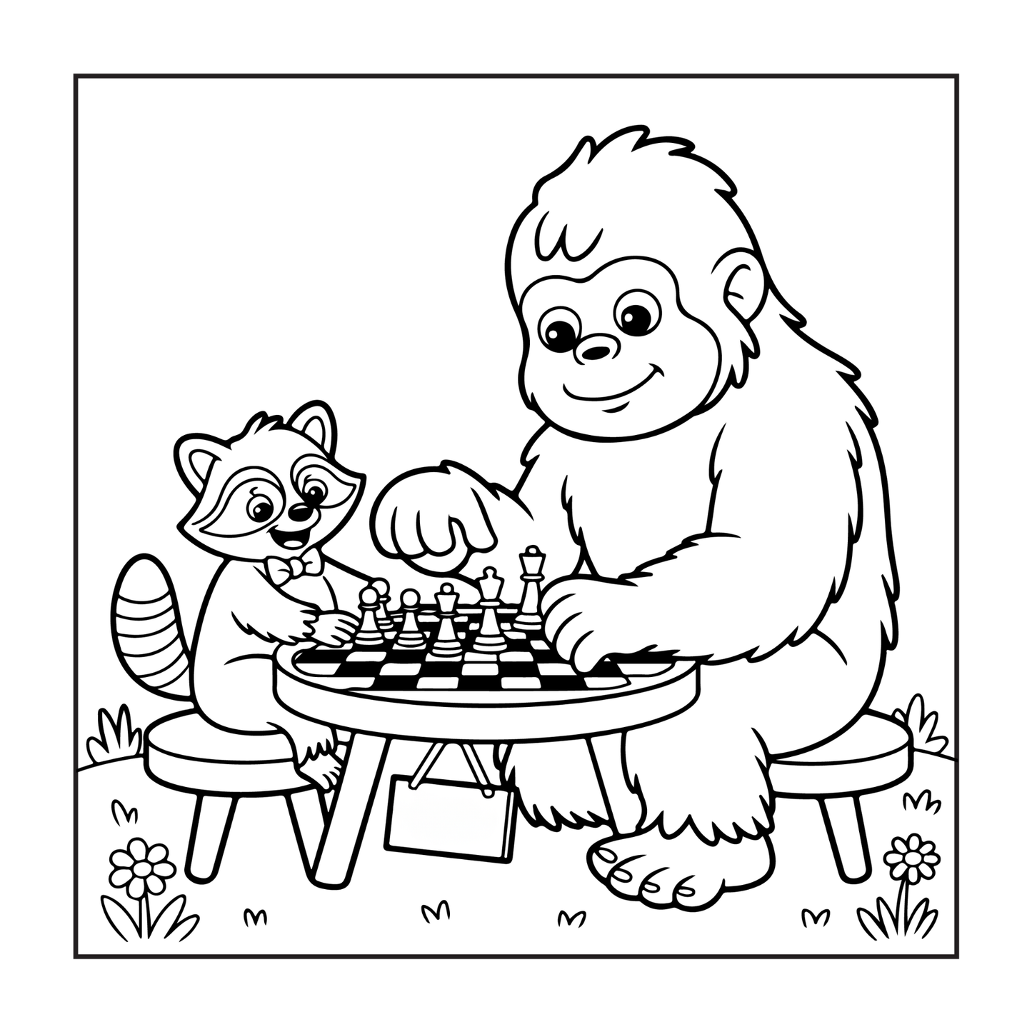 Cute Bigfoot Sasquatch Coloring Book Gift for Adults Kids Boys Girls Teens Cool Funny Bigfoot Mythical Creature Coloring Activity Book