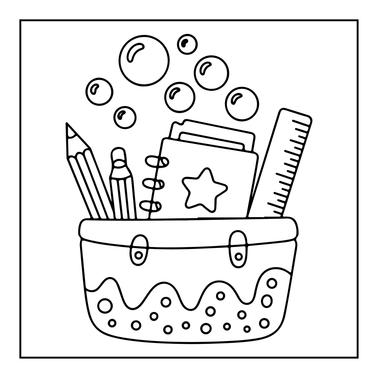 Cool Back to School Coloring Book for Kids Boys Girls Teens Youth 50 Pages Single Sided Back to School Coloring Activity Book for Students