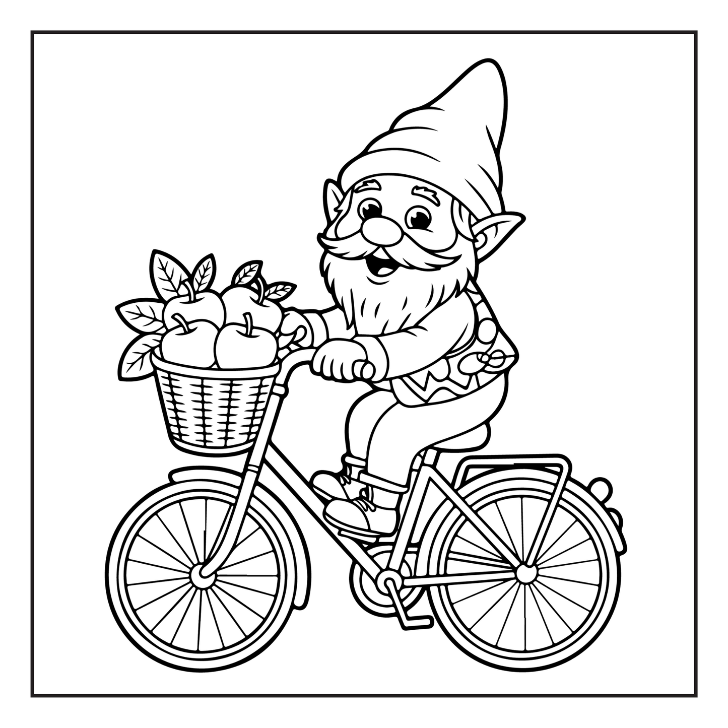 Bold Easy Simple Whimsical Gnome Coloring Sheets Cozy and Comfy Garden Gnomes Coloring Book Gift for Adults Men Women Kids Boys Girls Teens