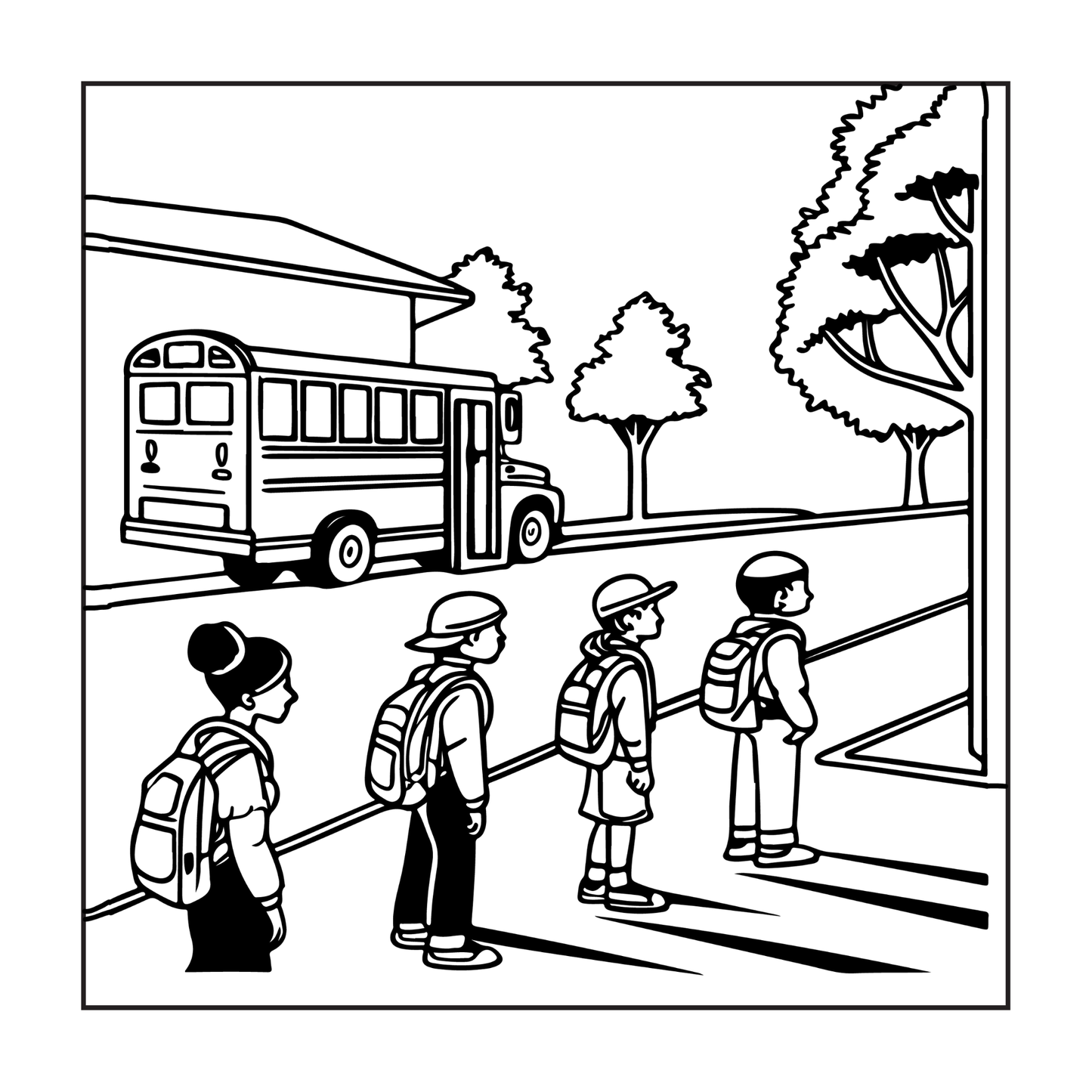 Cool Back to School Coloring Book for Kids Boys Girls Teens Youth 50 Pages Single Sided Back to School Coloring Activity Book for Students