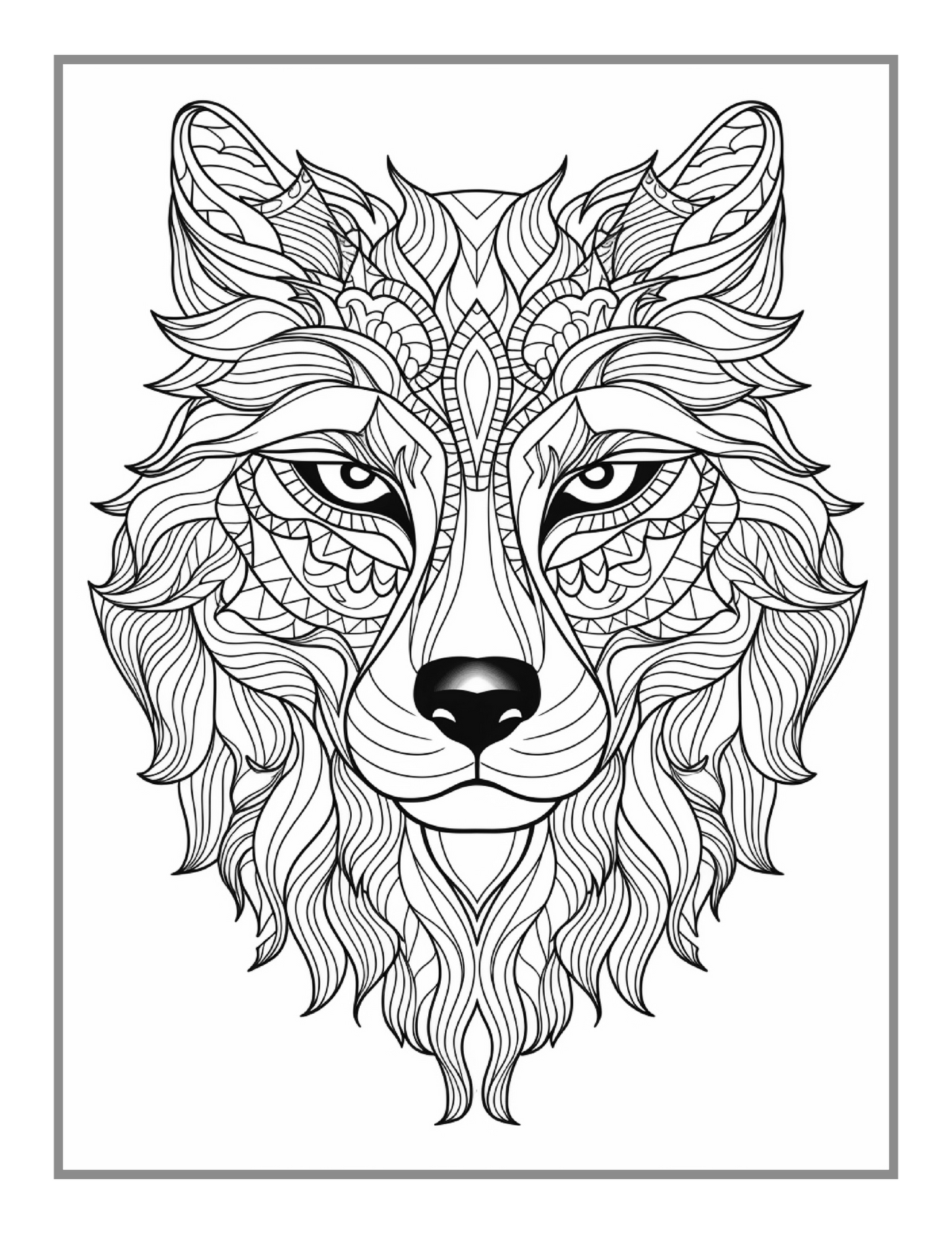 Bold and Easy Animal Mandala Coloring Book Gift for Adults Kids Men Women Boys Girls Teens Youth 50 Pages Animal Mandala Activity Book