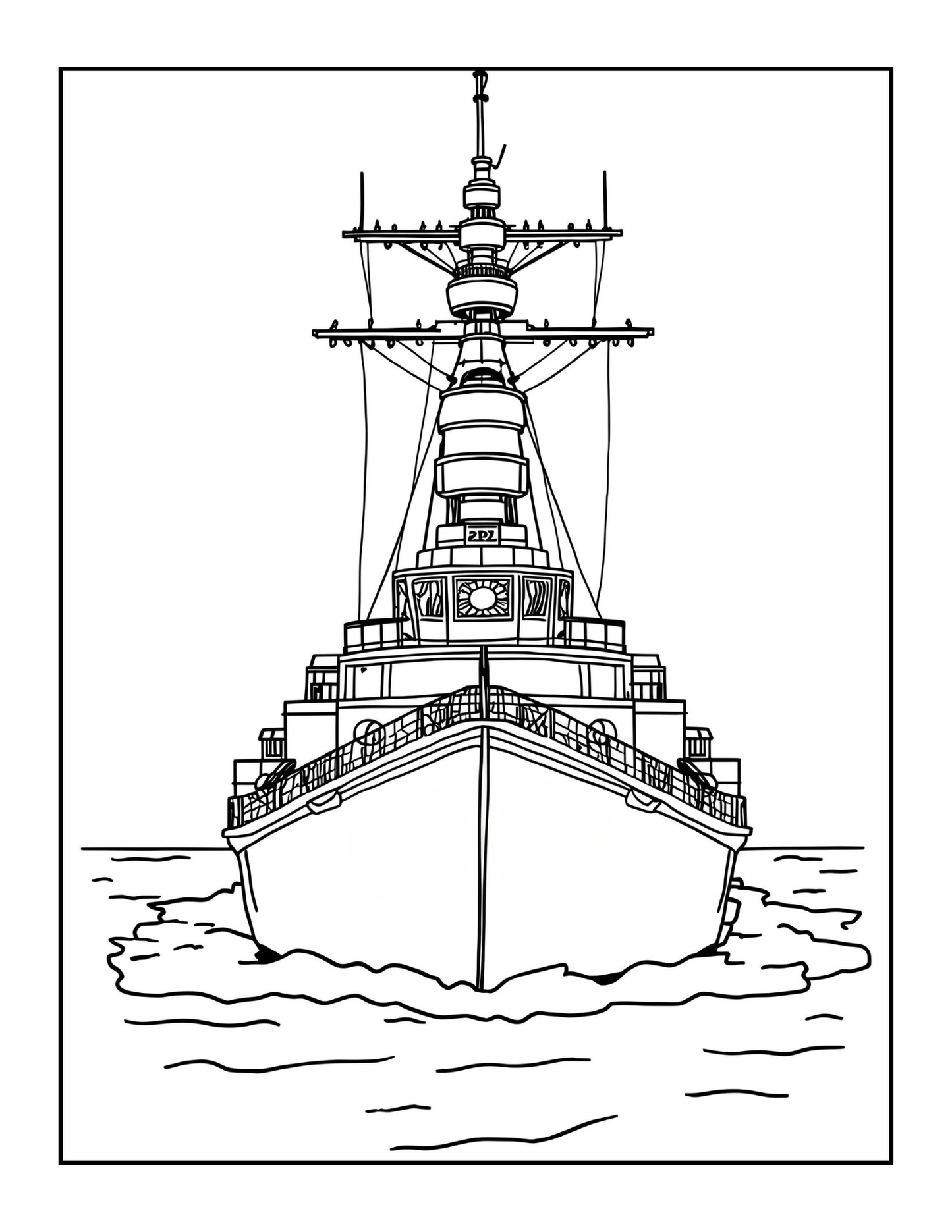 Navy Ship Coloring Book for Adults Men Women Kids Boys Girls Teens Navy Carrier Ship Coloring Sheets Military Navy Coloring Pages Children