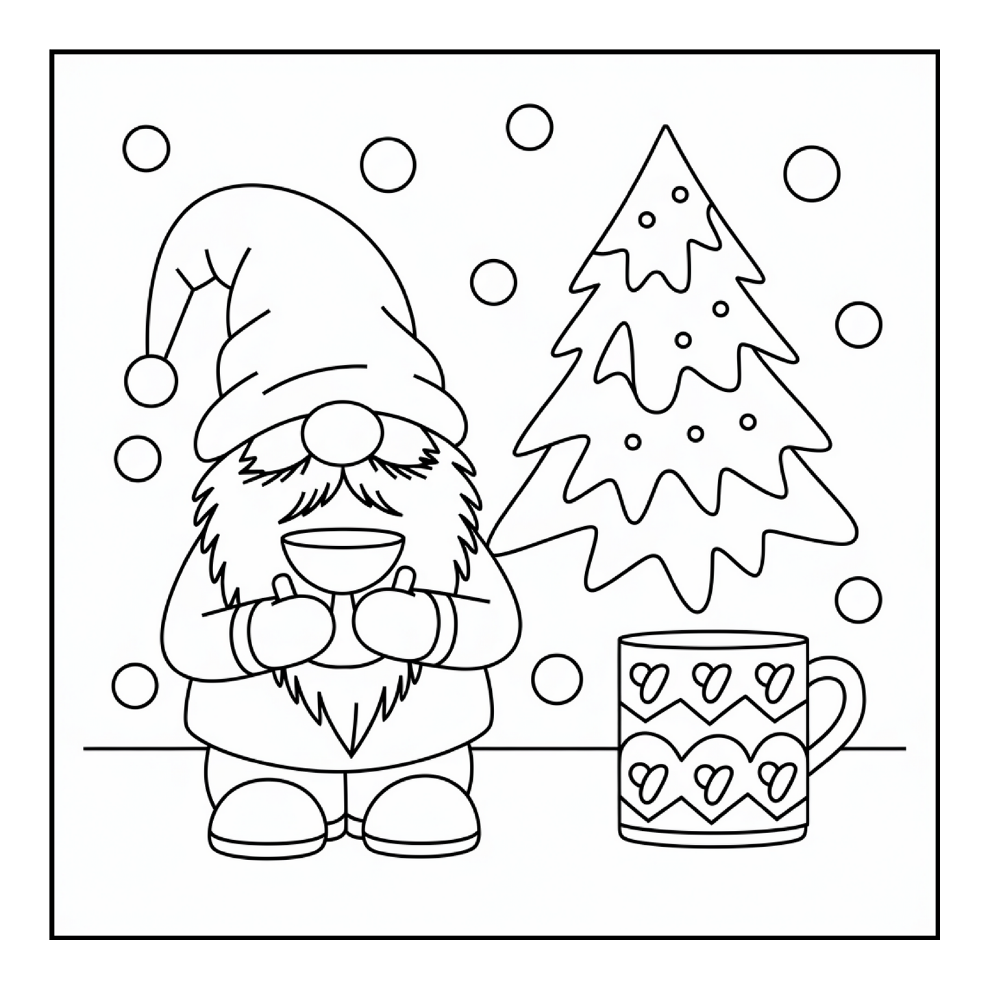 Cute Enchanted Gnome Coloring Pages Book Cozy and Comfy Garden Gnomes Coloring Book Gift for Adults Men Women Kids Young Boys Girls Teens