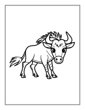 Load image into Gallery viewer, 50 Pages Bold and Easy Zoo Animal Coloring Book Gift for Adults Kids Men Women Boys Girls Teens Youth Jungle Wildlife Animals Coloring Book
