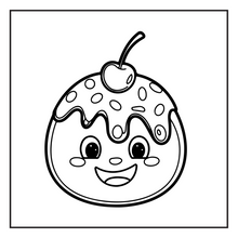 Load image into Gallery viewer, 50 Pages Bold and Easy Sweet Treats Food Coloring Book Gift for Kids Boys Girls Young Teens Children Youth Food Drink Sweets Coloring Book
