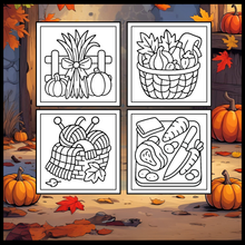 Load image into Gallery viewer, Cute and Cozy Fall Days Vibes Coloring Book for Adults Men Women Kids Boys Girls Teens Halloween and Fall Comfy and Cozy Fall Season Theme
