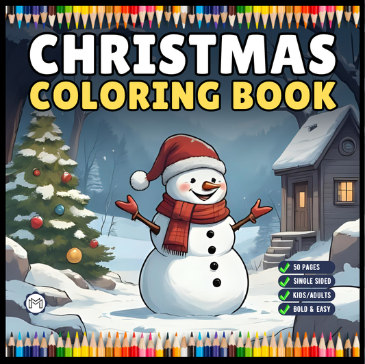 Kawaii Cozy Christmas Coloring Book for Adults Kids Boys Girls Teens Cute Festive Vintage Christmas Santa Coloring Book for Adults Kids