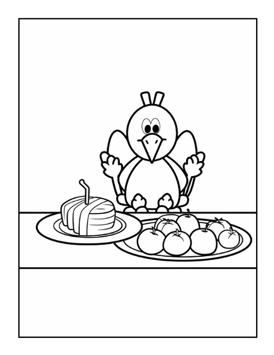 50 Pages Thanksgiving Coloring Book for Kids Boys Girls Happy Thanksgiving Religious Holiday Fall Autumn Pumpkin Turkey Dinner Coloring Book