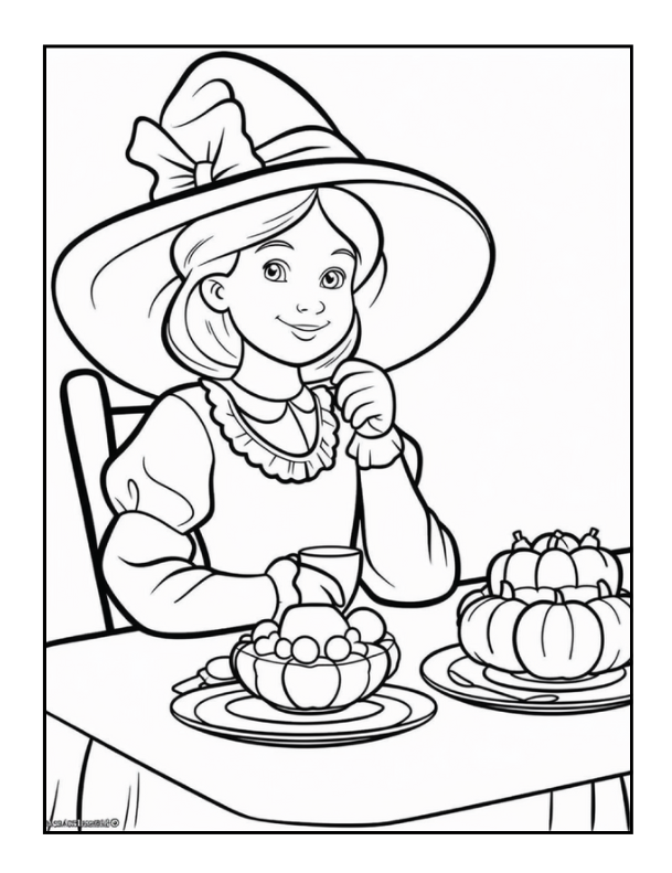 50 Pages Thanksgiving Coloring Book for Kids Boys Girls Happy Thanksgiving Religious Holiday Fall Autumn Pumpkin Turkey Dinner Coloring Book