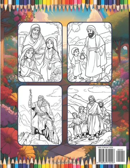 50 Pages Easy Jesus Coloring Book Gift for Adults Kids Children Boys Girls Teens Christian Religion Catholic Bible Stories Coloring Pages