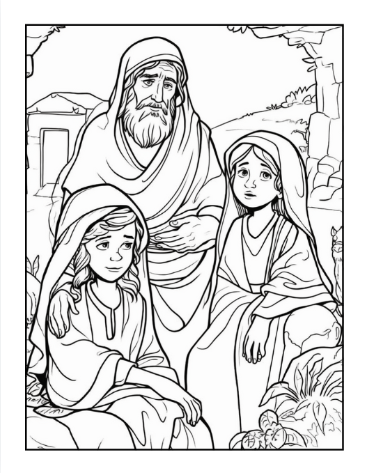 50 Pages Easy Jesus Coloring Book Gift for Adults Kids Children Boys Girls Teens Christian Religion Catholic Bible Stories Coloring Pages