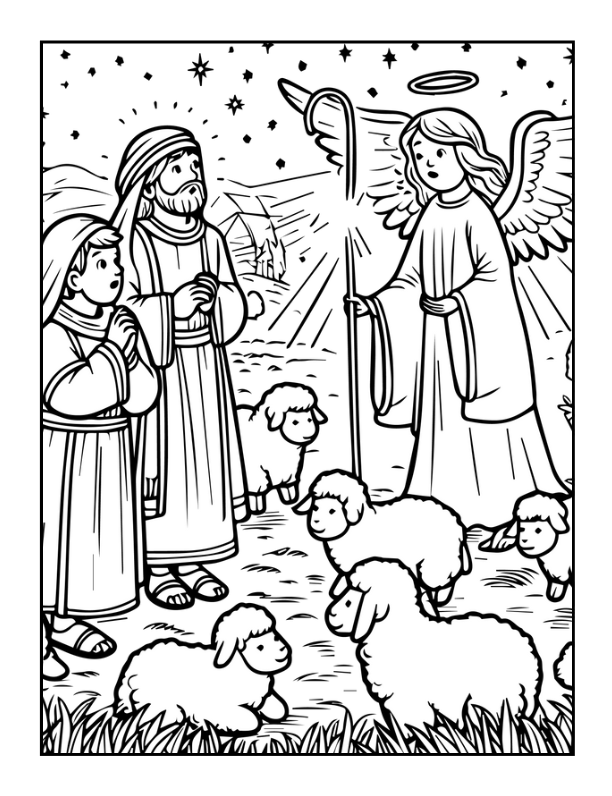 50 Pages Easy Jesus Coloring Book Gift for Adults Kids Children Boys Girls Teens Christian Religion Catholic Bible Stories Coloring Pages