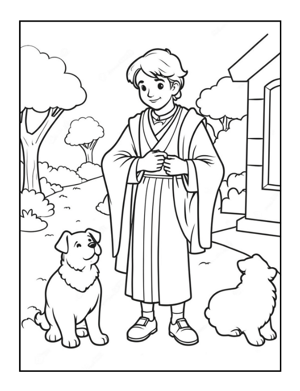 50 Pages Easy Jesus Coloring Book Gift for Adults Kids Children Boys Girls Teens Christian Religion Catholic Bible Stories Coloring Pages