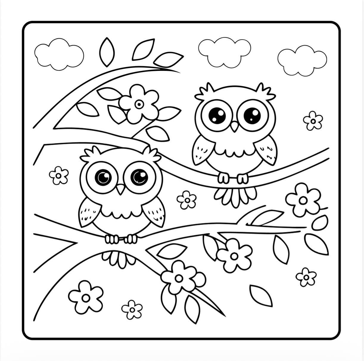 Cute Spring Coloring Book Gift for Adults Men Women Kids Young Boys Girls Teens Youth Bold and Easy Spring Coloring Sheets