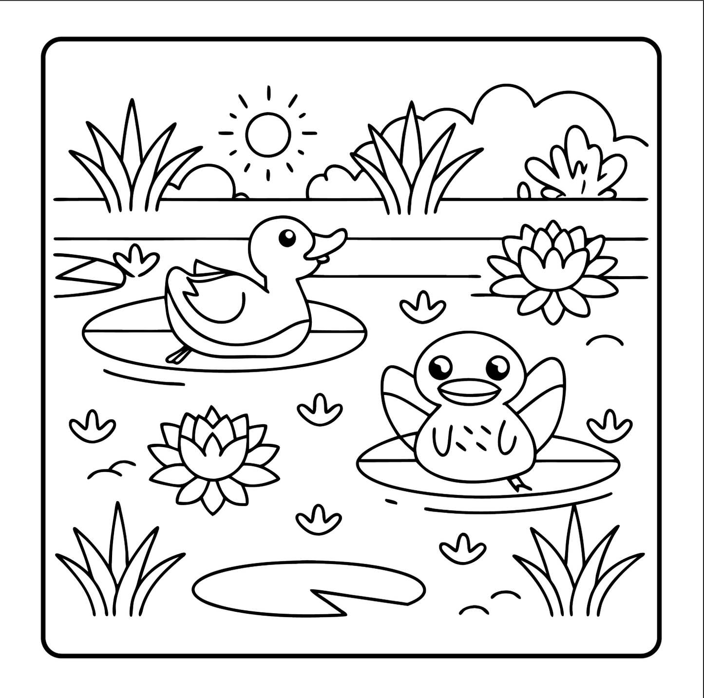 Cute Spring Coloring Book Gift for Adults Men Women Kids Young Boys Girls Teens Youth Bold and Easy Spring Coloring Sheets