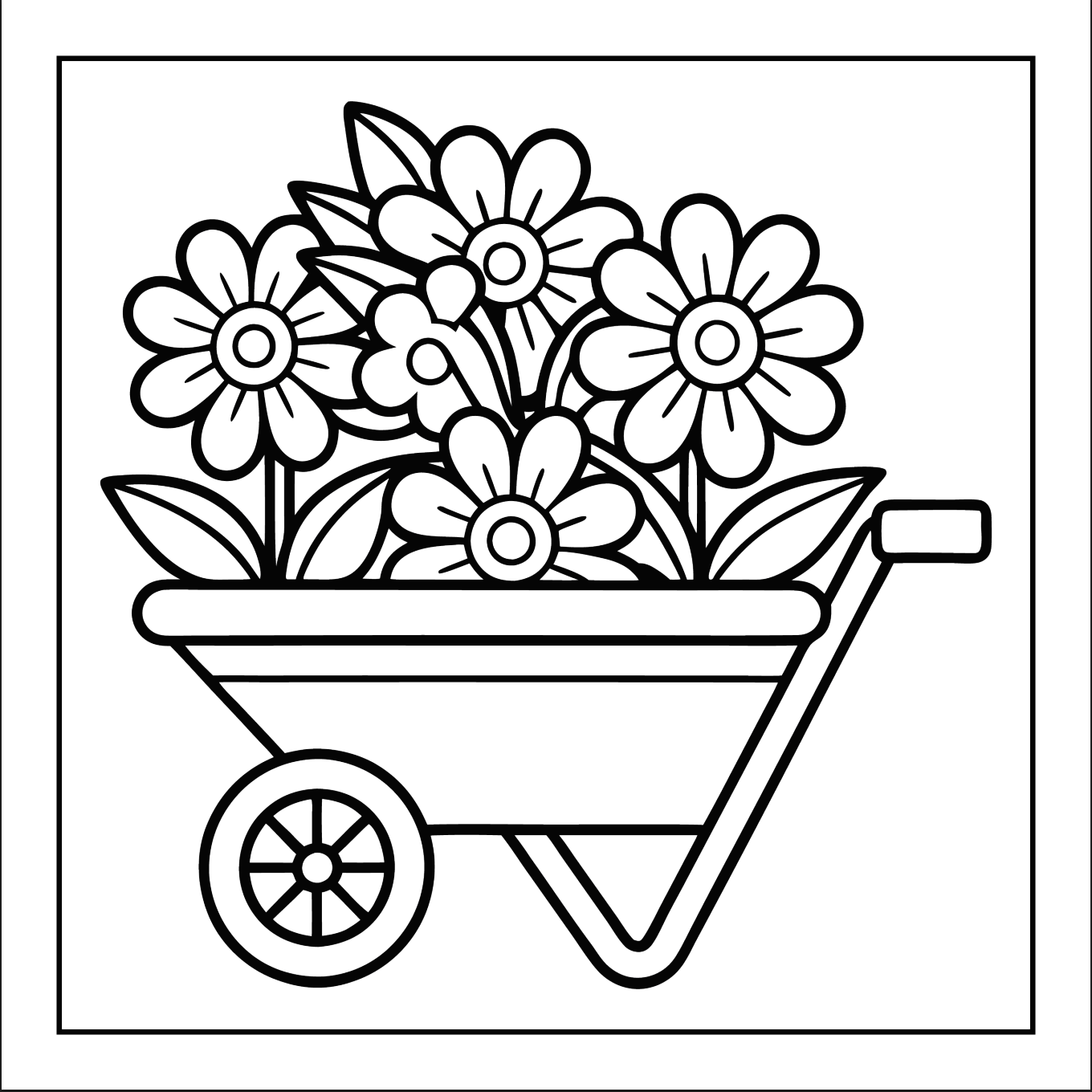 Cute Spring Coloring Book Gift for Adults Kids Young Boys Girls Bold and Easy Spring Coloring Sheets Stress Relief Relaxation Coloring Pages