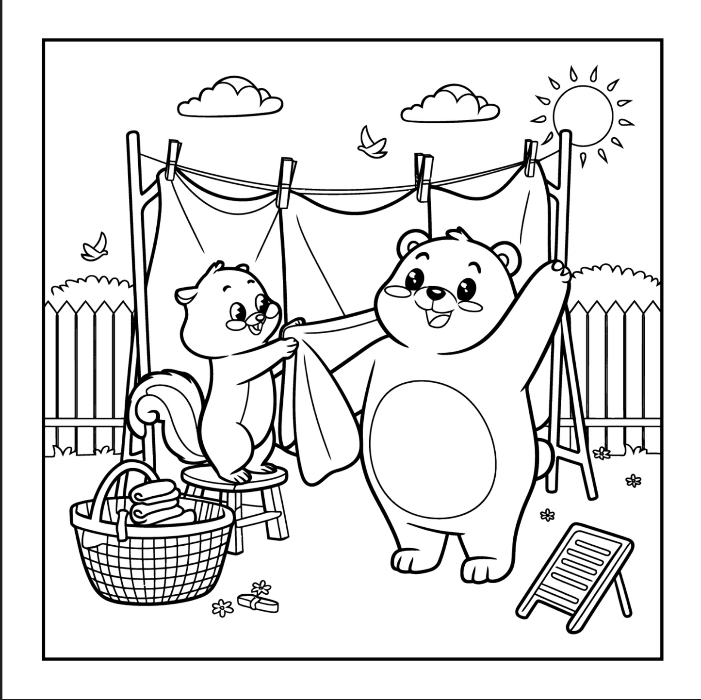 Cute Spring Coloring Book Gift for Adults Kids Young Boys Girls Bold and Easy Spring Coloring Sheets Stress Relief Relaxation Coloring Pages