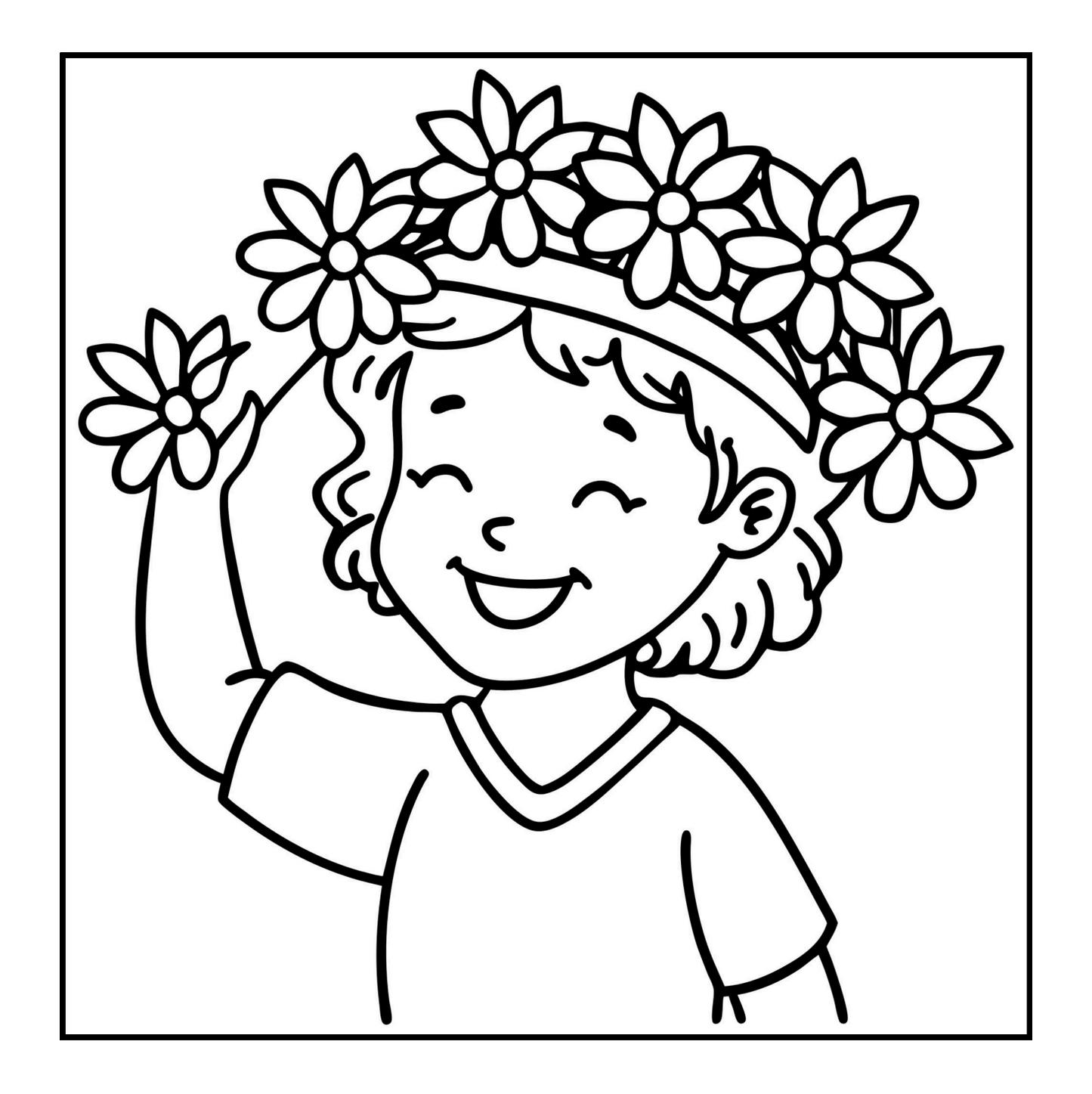 Cute Spring Coloring Book Gift for Adults Kids Young Boys Girls Bold and Easy Spring Coloring Sheets Stress Relief Relaxation Coloring Pages